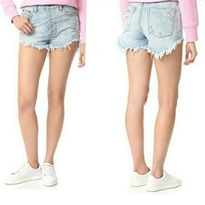 One Teaspoon blue hart outlaw shorts. Size 29